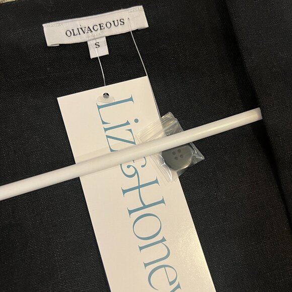 Black Linen Vest - Size S - NWT - Picture 4 of 6